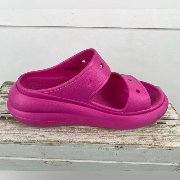 Crocs Classic Crush platform Sandal bold two-strap design.women’s size 7 Men 5 - Picture 4 of 12